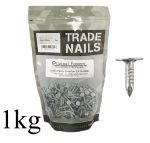 13mm x 3mm Galvanised Felt Nails / Clouts 1kg Bulk Bag